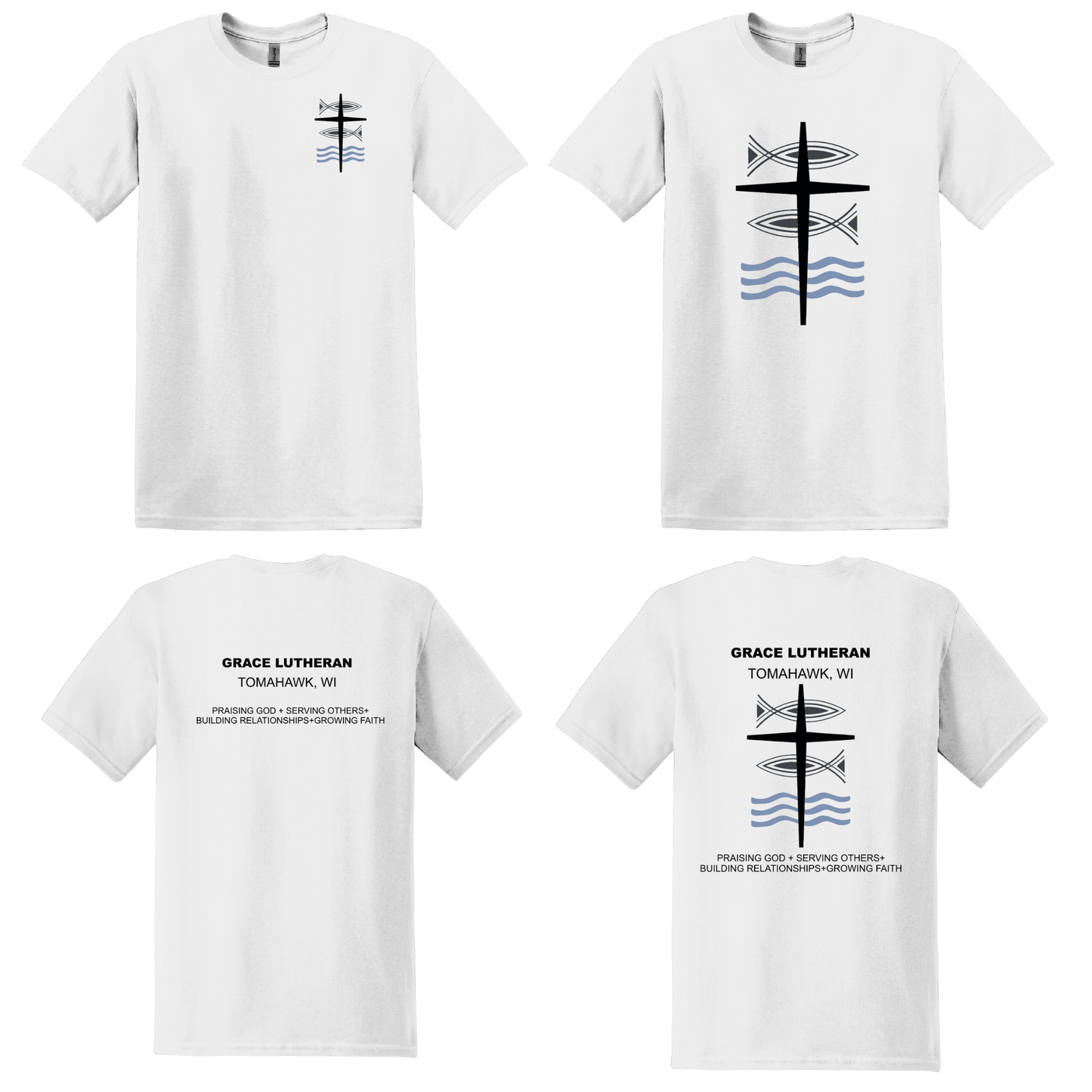 White Grace Lutheran T-Shirt