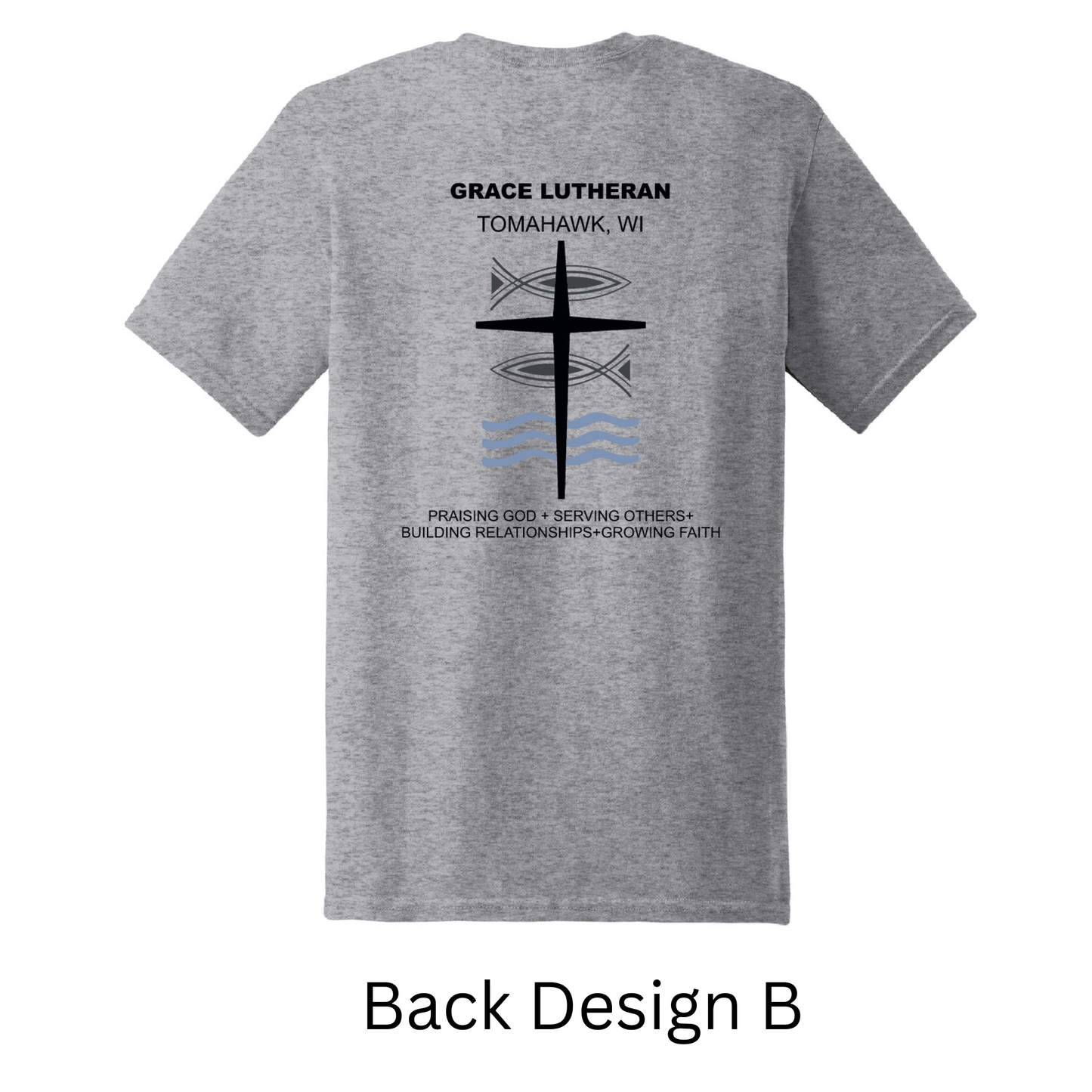 Gray Grace Lutheran T-Shirt