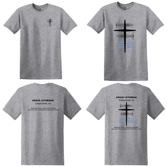 Gray Grace Lutheran T-Shirt