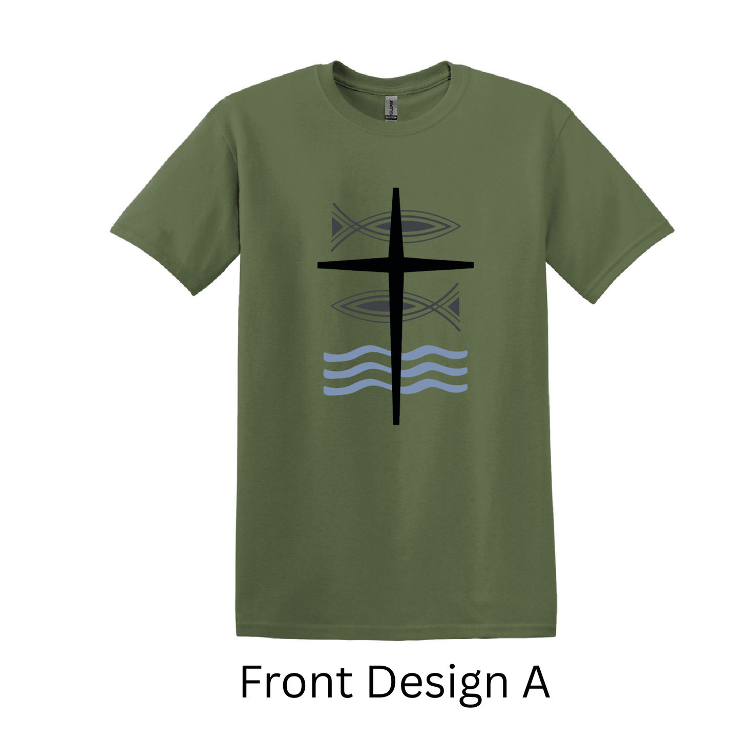 Military Green Grace Lutheran T-Shirt