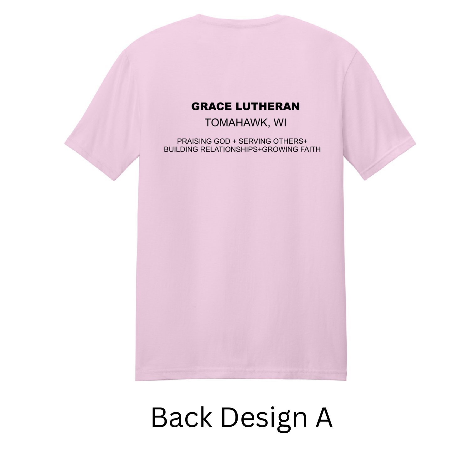 Light Pink Grace Lutheran T-Shirt
