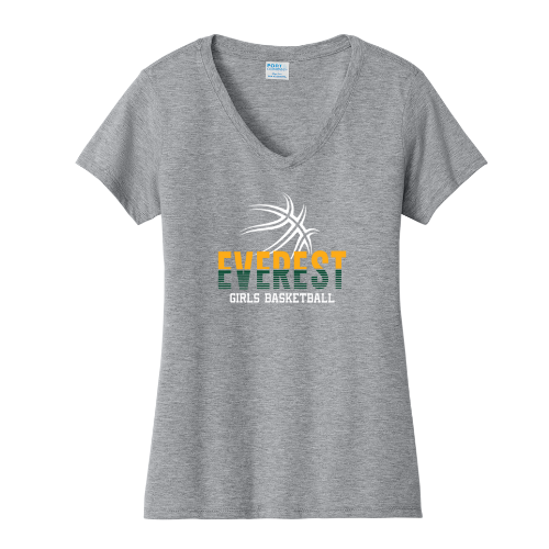 Everest Basketball Ladies V Neck Tee