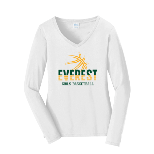 Everest Basketball Long Sleeve V Neck