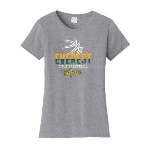 Everest Basketball Ladies Mom Tee