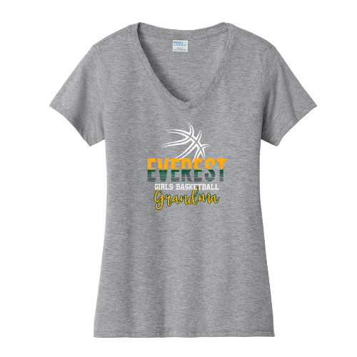 Everest Basketball Ladies V Neck Grandma Tee