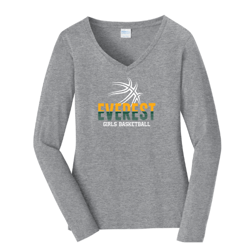 Everest Basketball Long Sleeve V Neck