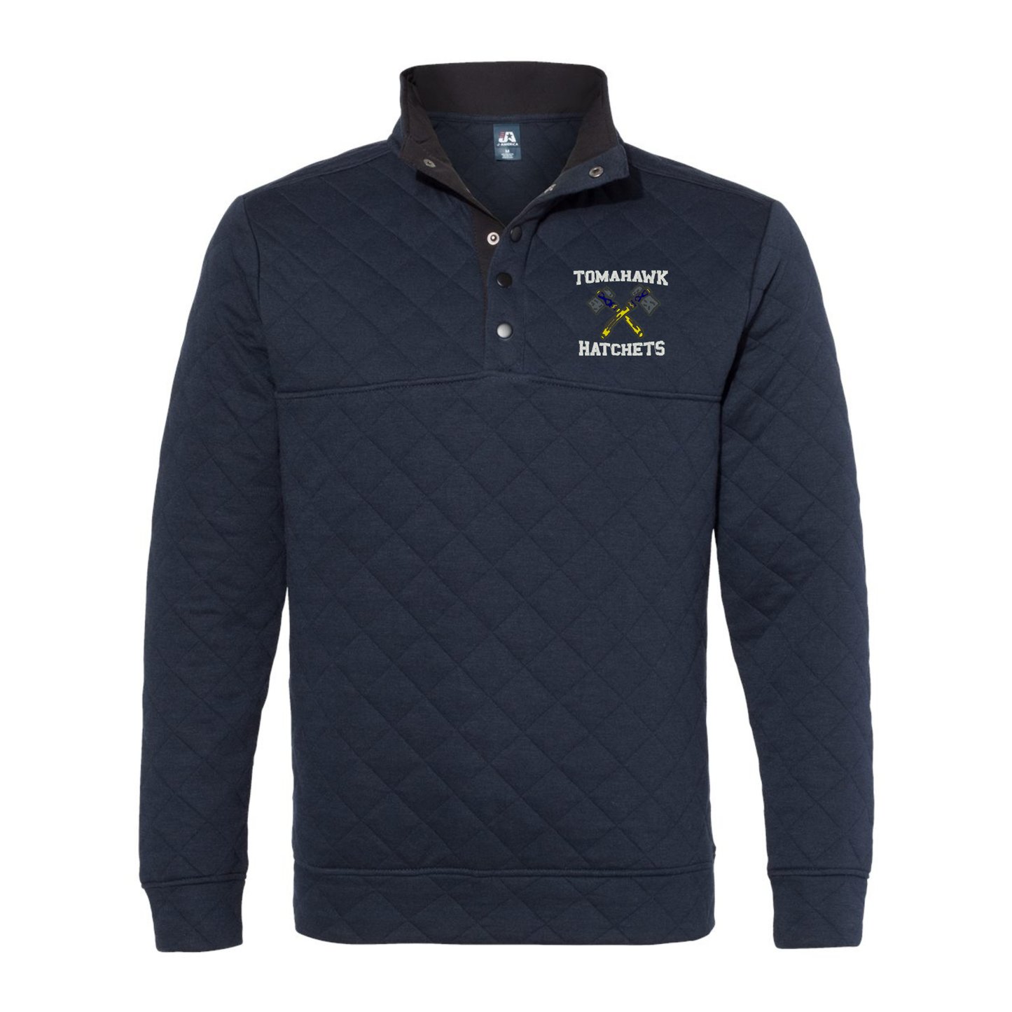 Quilted Half Snap Pullover