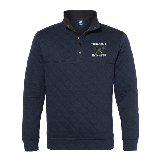 Quilted Half Snap Pullover