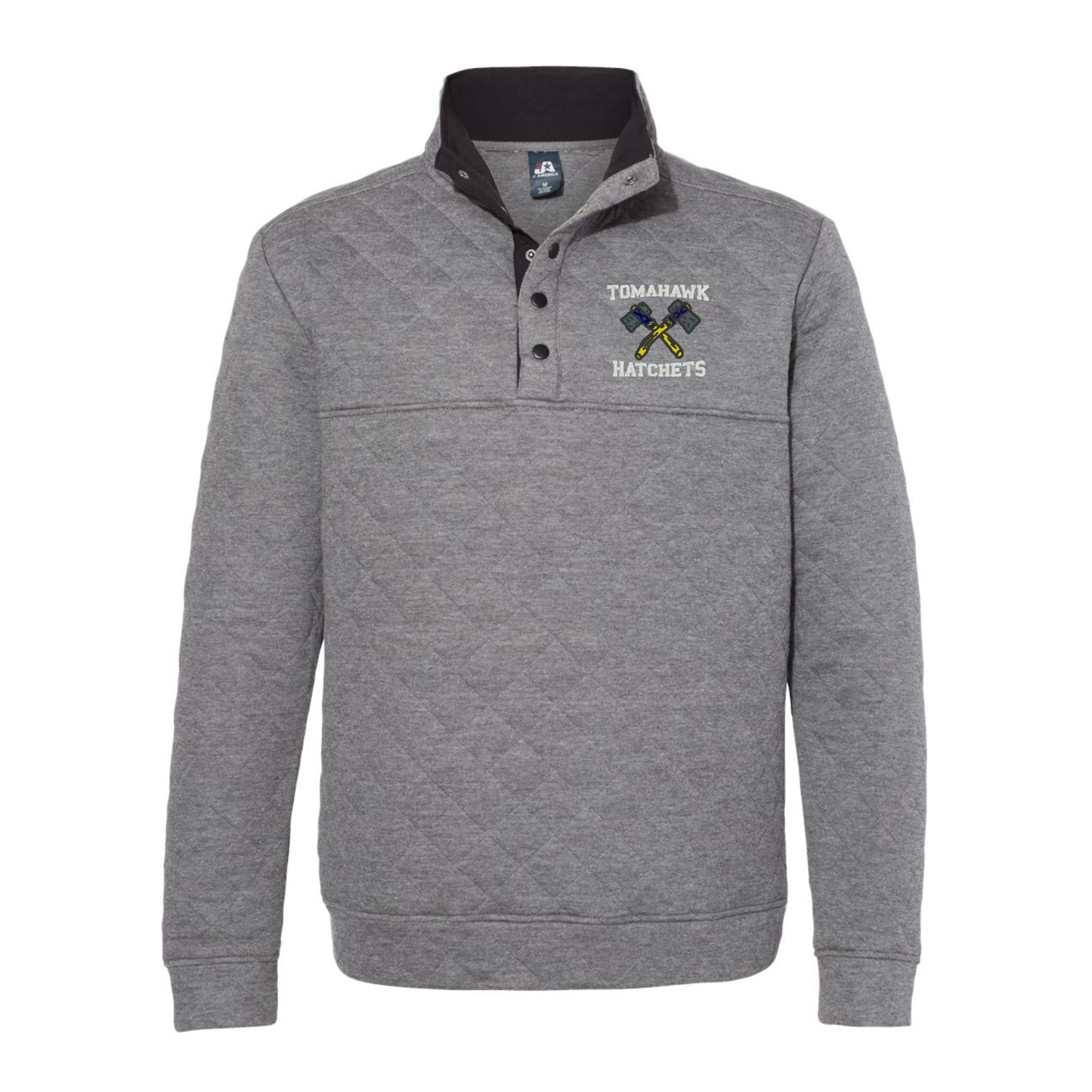 Quilted Half Snap Pullover