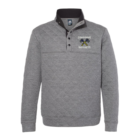 Quilted Half Snap Pullover