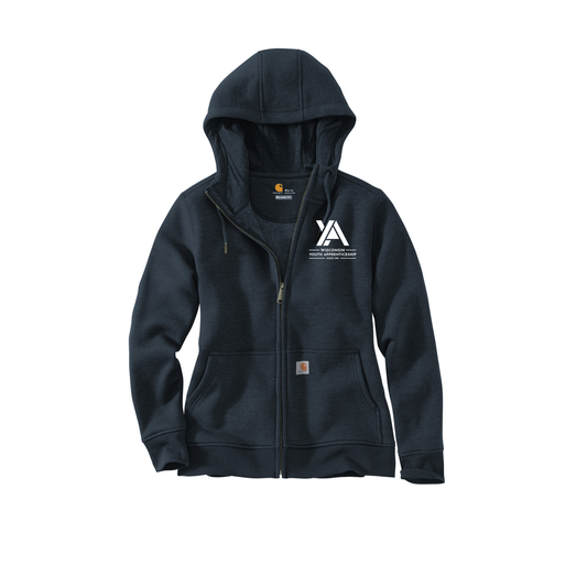 Ladies Embroidered YA Full Zip Hoodie
