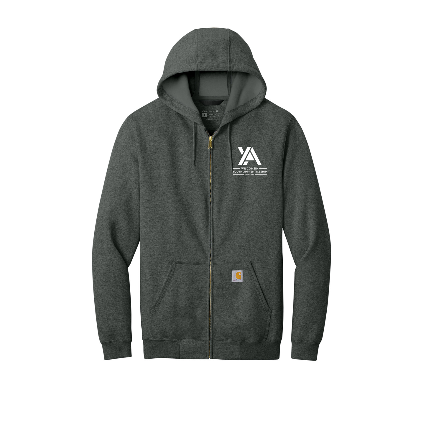 Embroidered YA Full Zip Hoodie