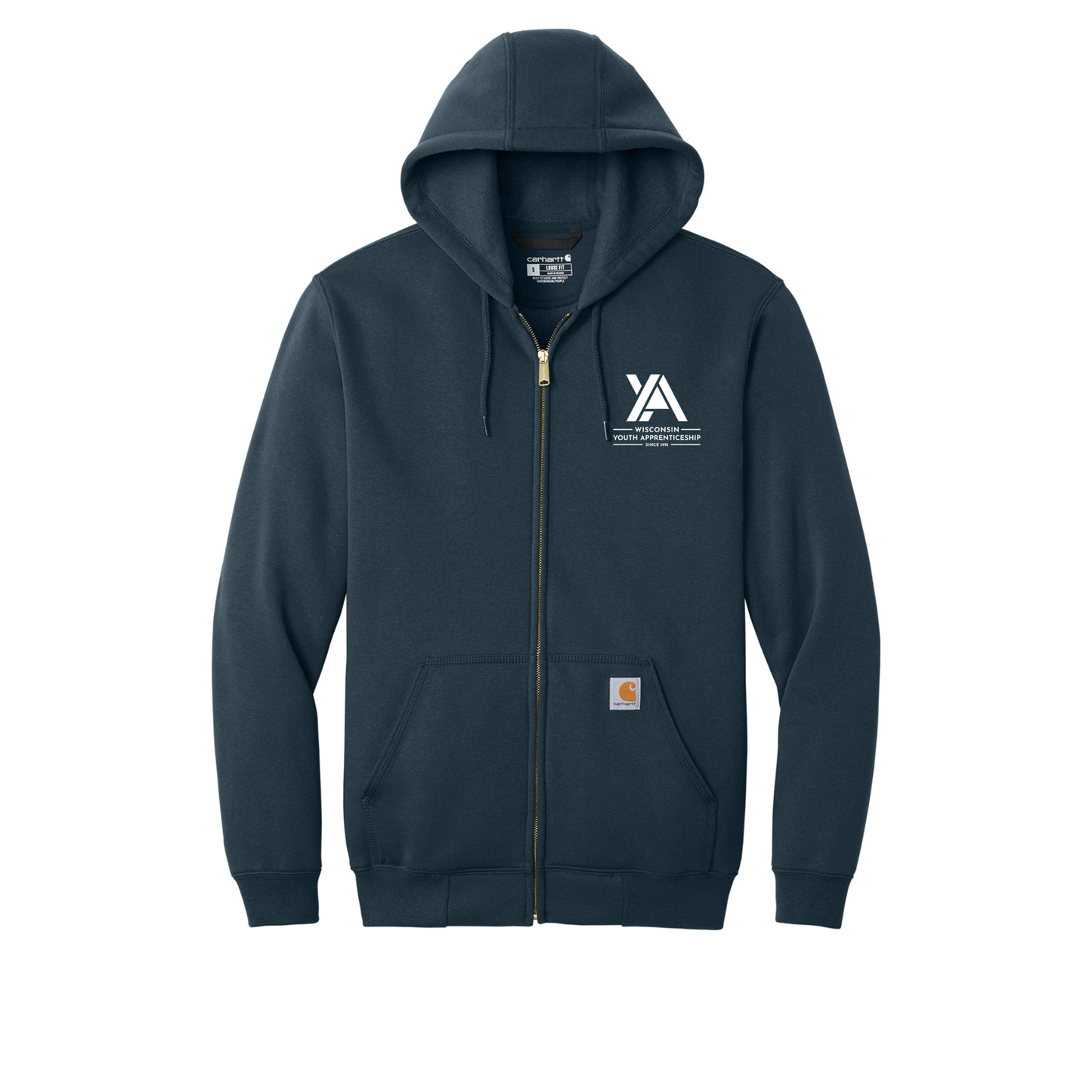 Embroidered YA Full Zip Hoodie