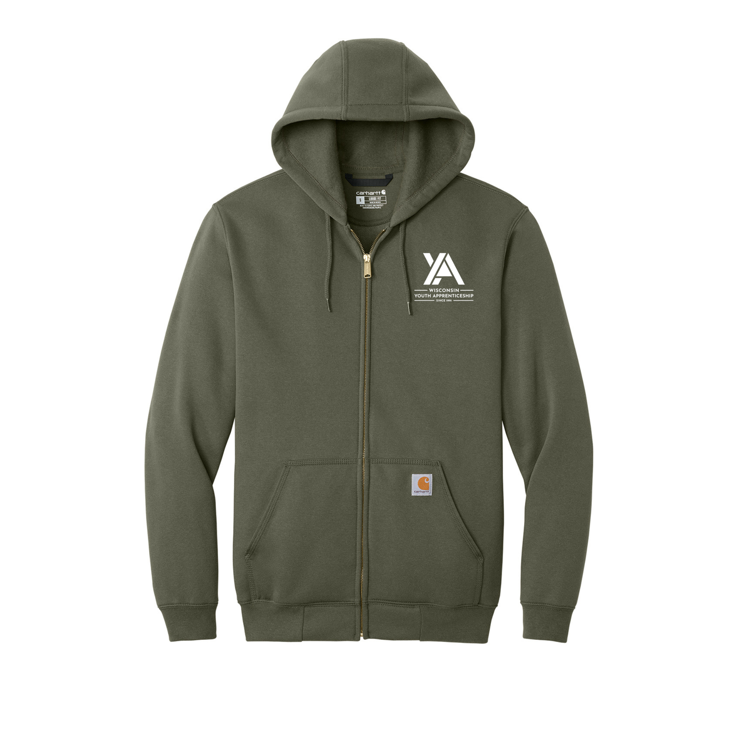 Embroidered YA Full Zip Hoodie