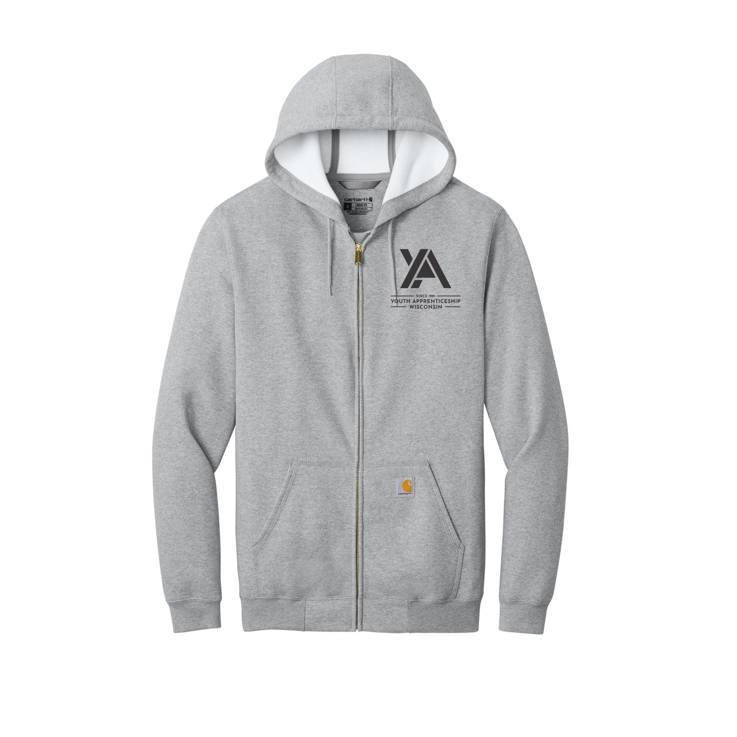 Embroidered YA Full Zip Hoodie