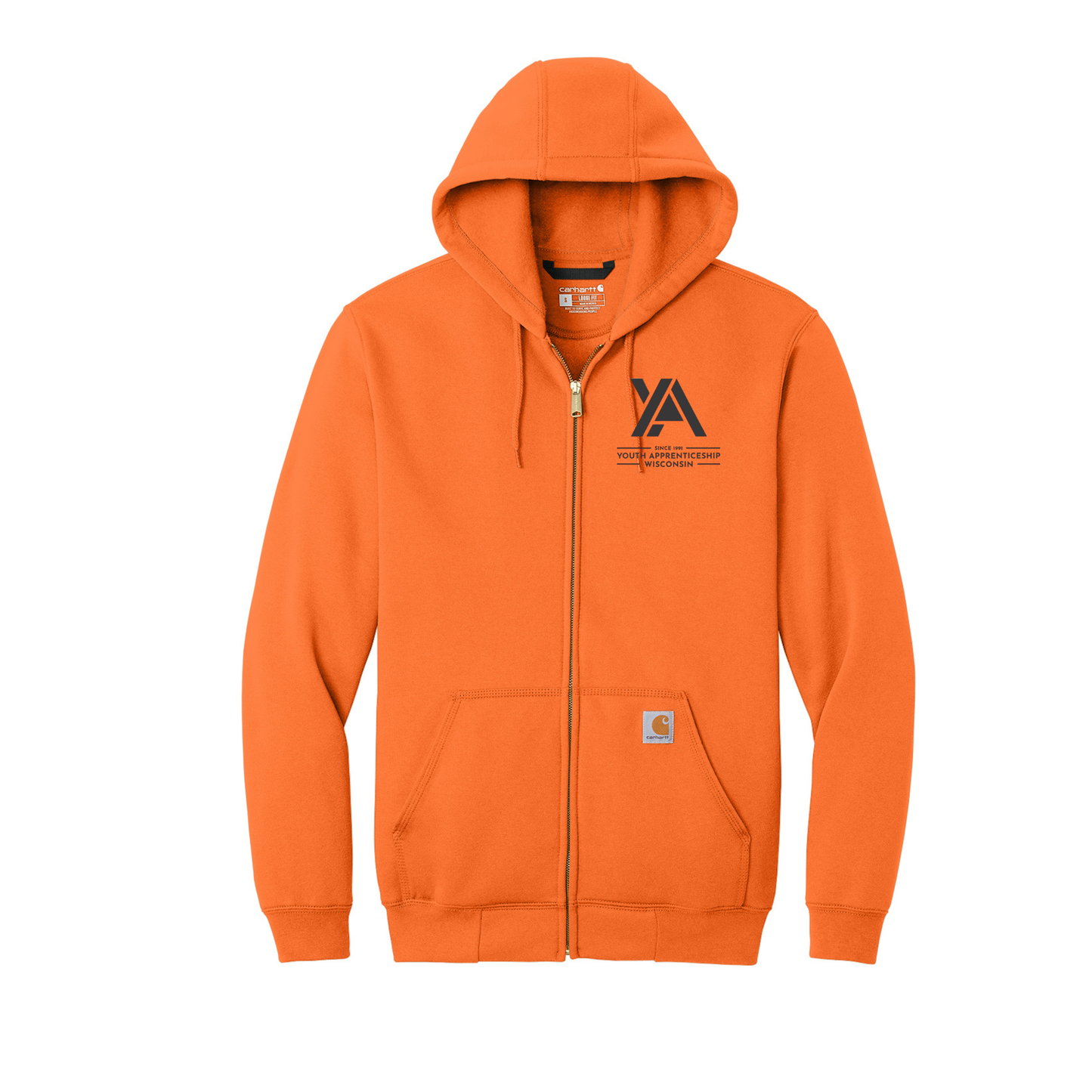 Embroidered YA Full Zip Hoodie