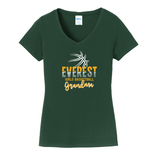 Everest Basketball Ladies V Neck Grandma Tee