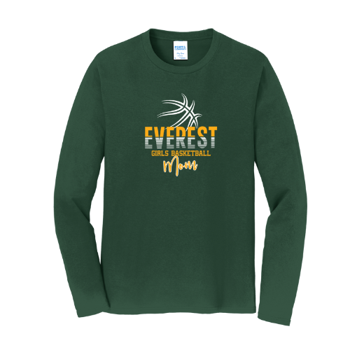 Everest Basketball Long Sleeve Mom Tee