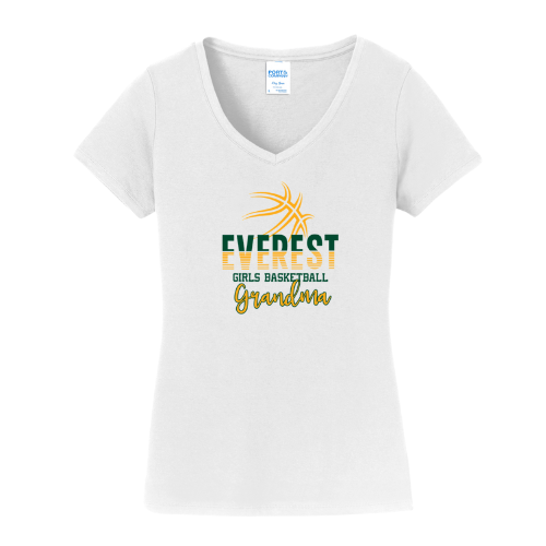 Everest Basketball Ladies V Neck Grandma Tee