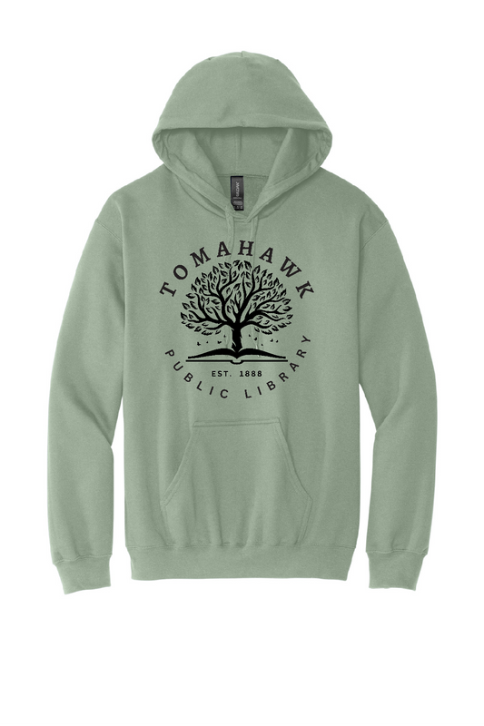 Sage Adult Hooded Sweatshirt Tomahawk Public Library