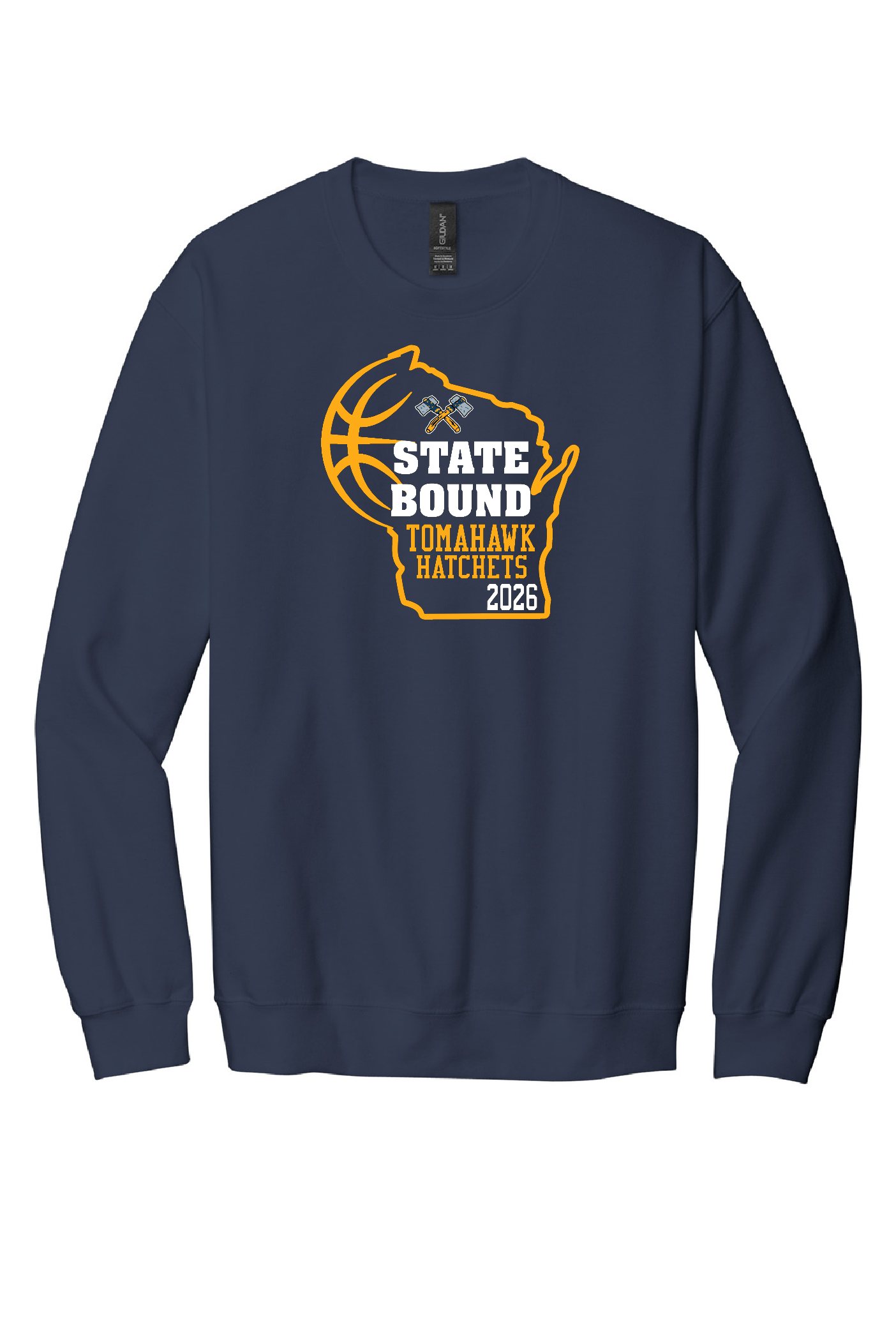 State Bound Hatchet Hoops Crewneck
