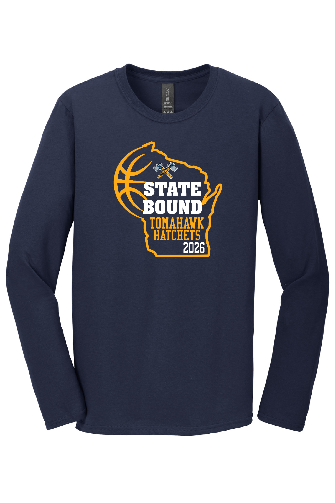 State Bound Hatchet Hoops Long Sleeve Tee