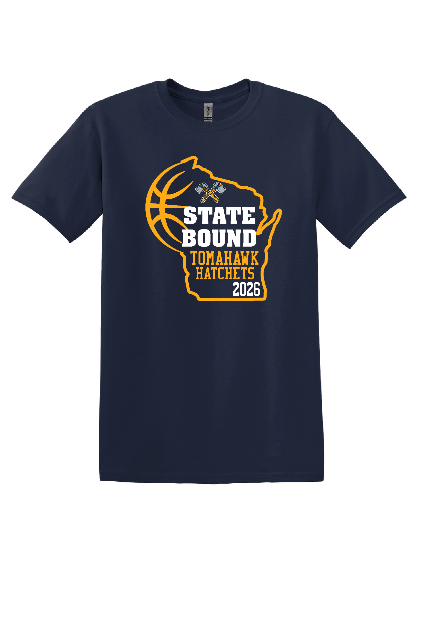 State Bound Hatchet Hoops Short Sleeve Tee