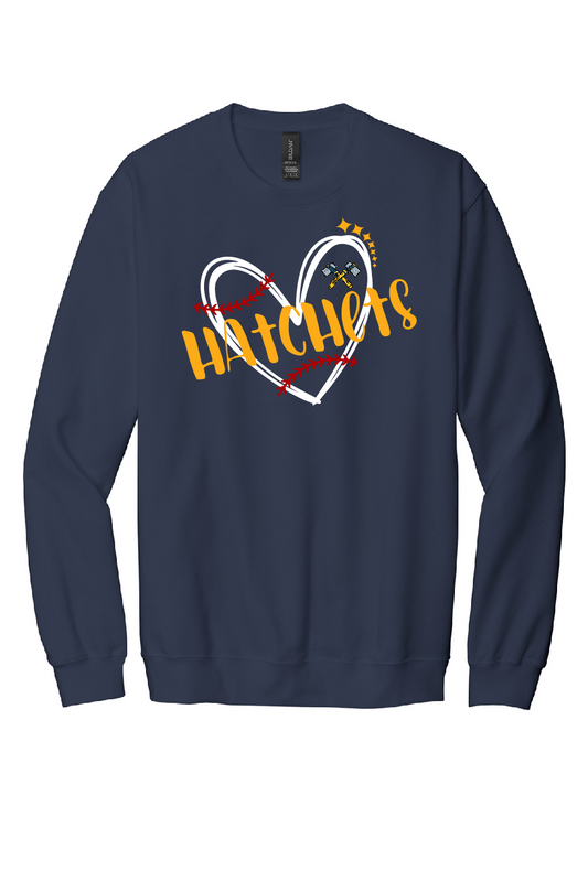 Baseball Heart Crewneck