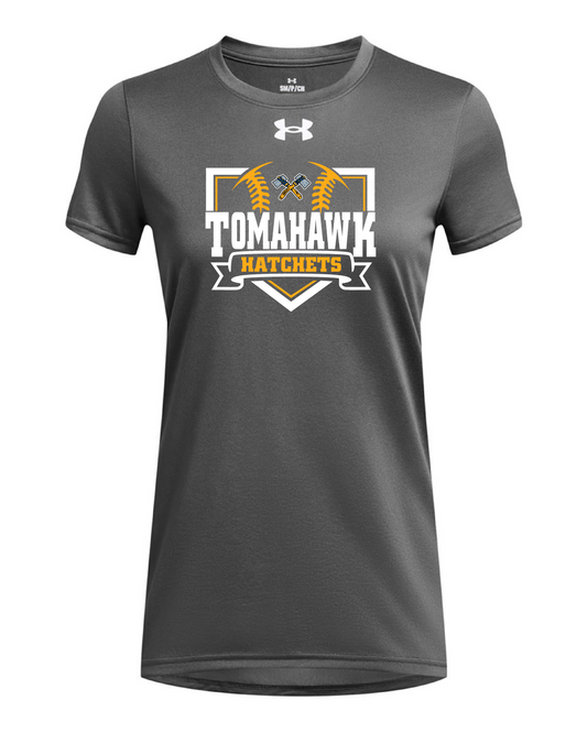 Tomahawk Baseball Ladies UA Tee