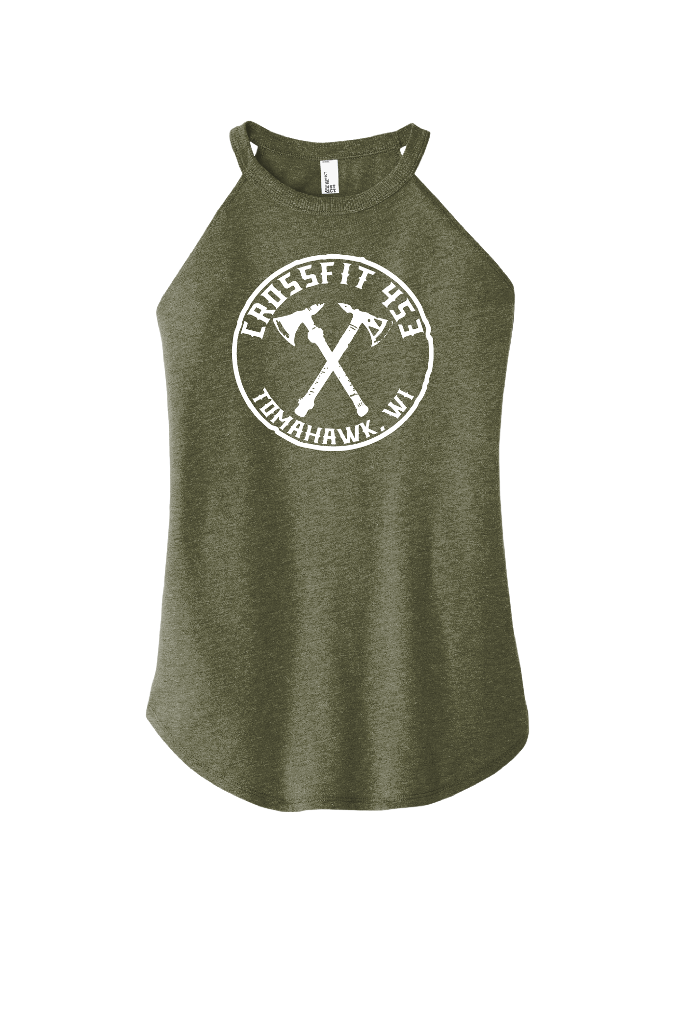 Womens Military Green Rocker Tank