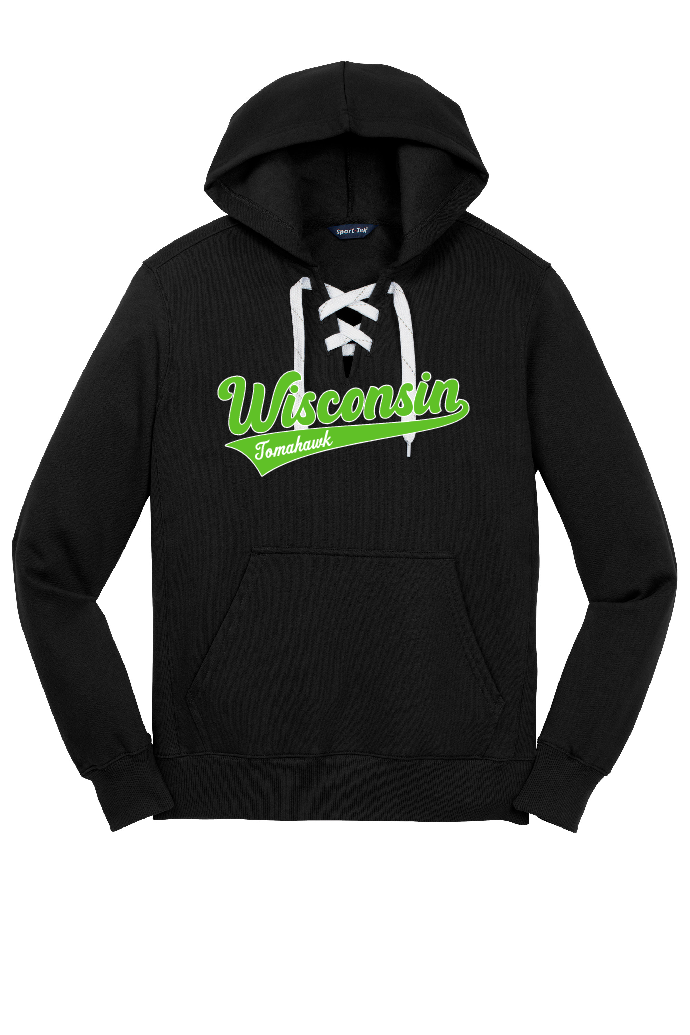 Tomahawk Wisconsin Lace Up Hoodie