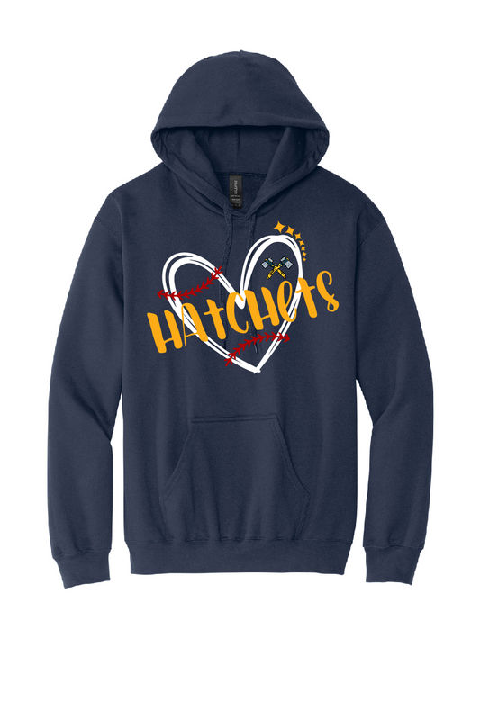 Baseball Heart Hoodie
