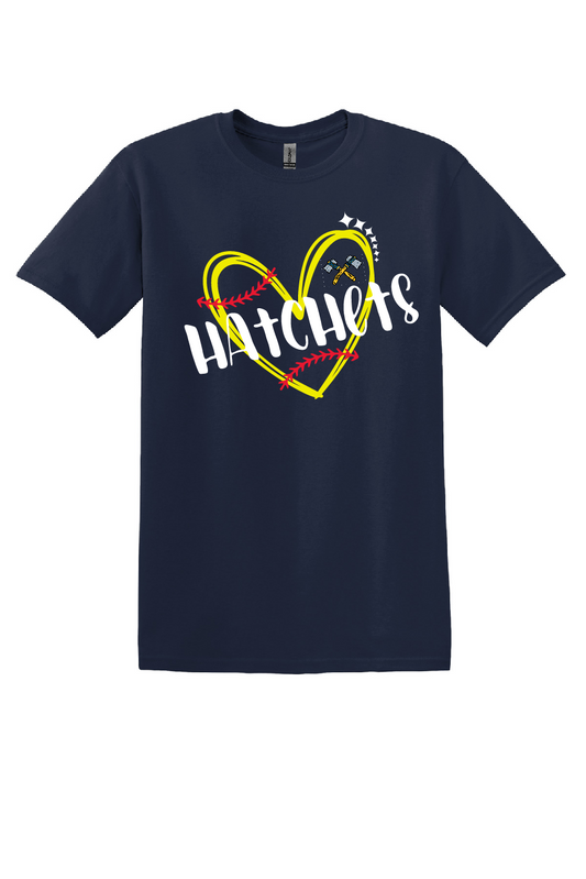 Softball Heart Tee