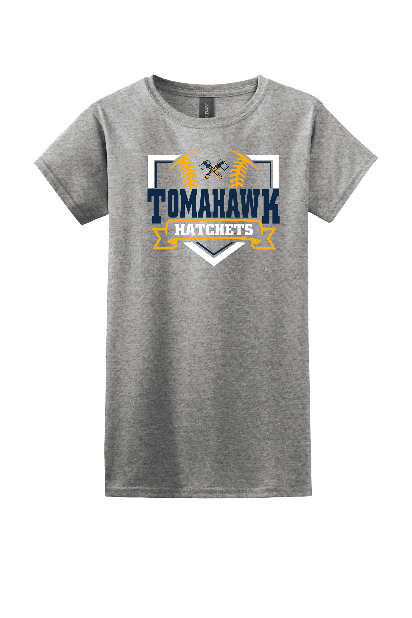 Tomahawk Baseball Ladies Short Sleeve Tee
