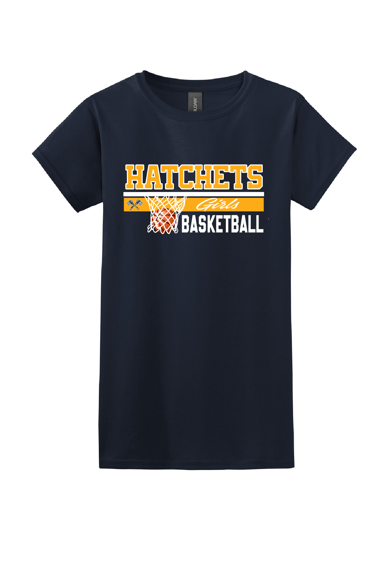 Girls Basketball Ladies Short Sleeve Tee