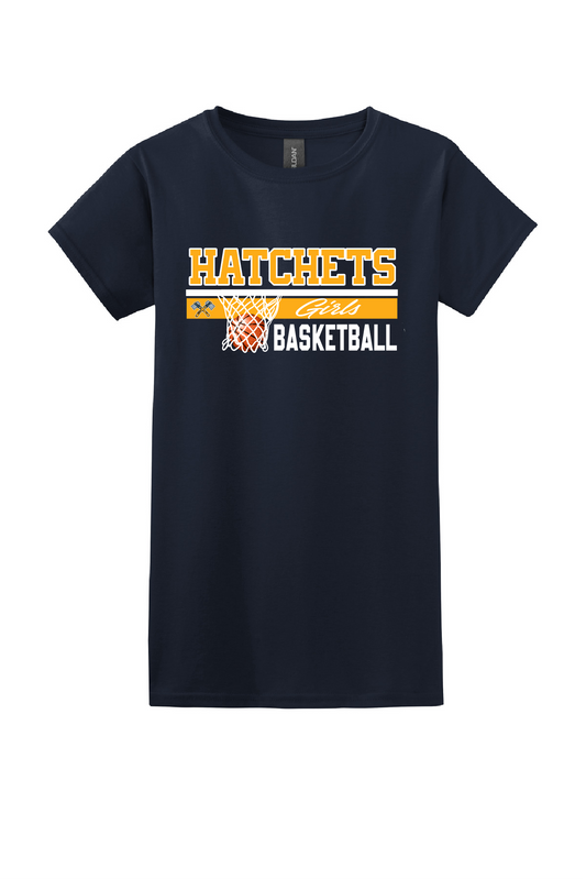 Girls Basketball Ladies Short Sleeve Tee