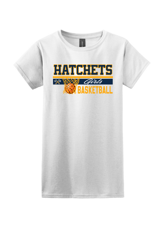 Girls Basketball Ladies Short Sleeve Tee