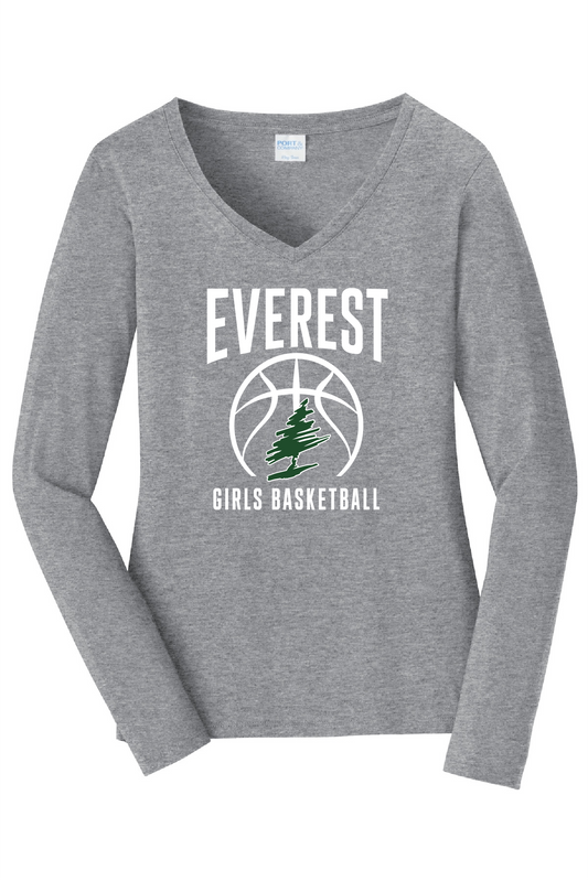 Everest Basketball Long Sleeve V Neck