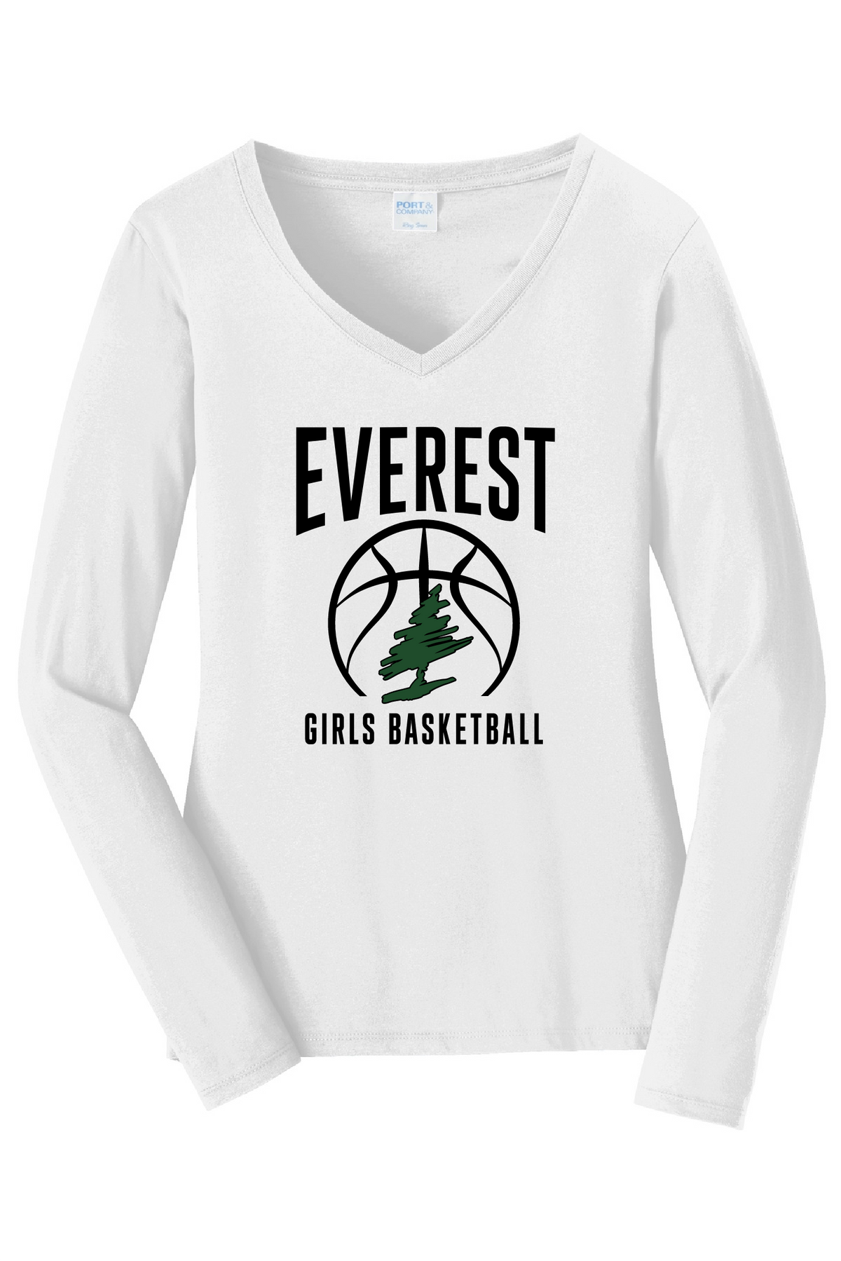 Everest Basketball Long Sleeve V Neck