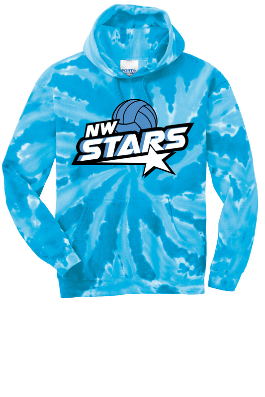 Youth NW Stars Tie Dye Hoodie