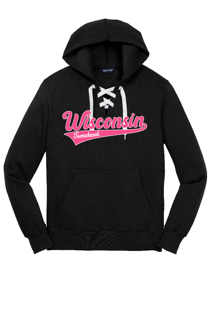 Tomahawk Wisconsin Lace Up Hoodie