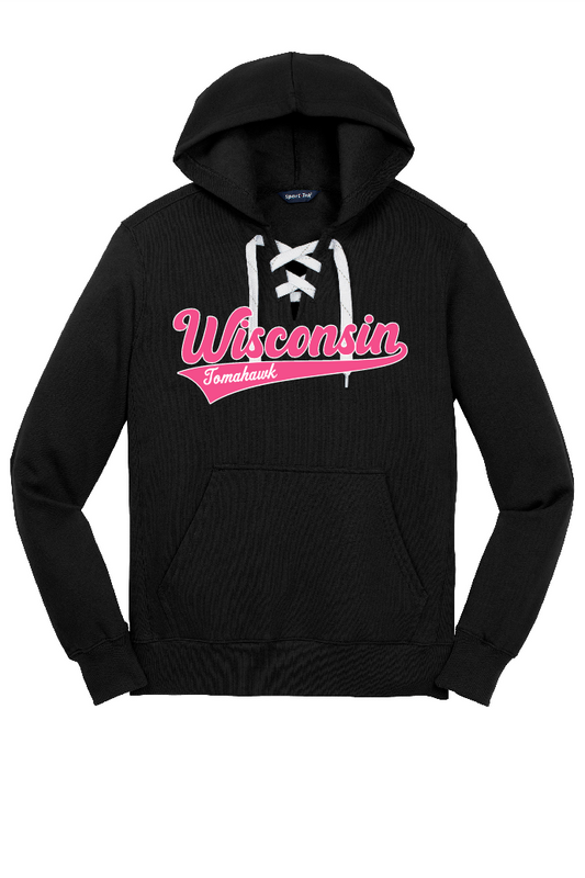 Tomahawk Wisconsin Lace Up Hoodie