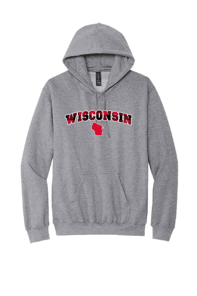 Plaid Wisconsin Hoodie