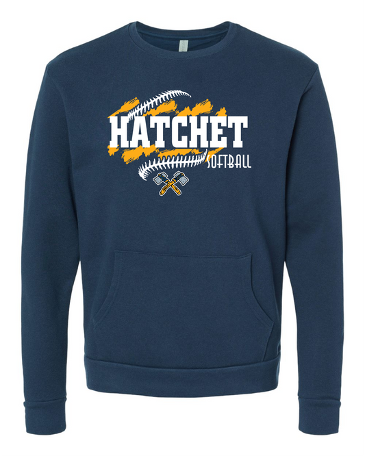 THS Softball Pocket Crewneck