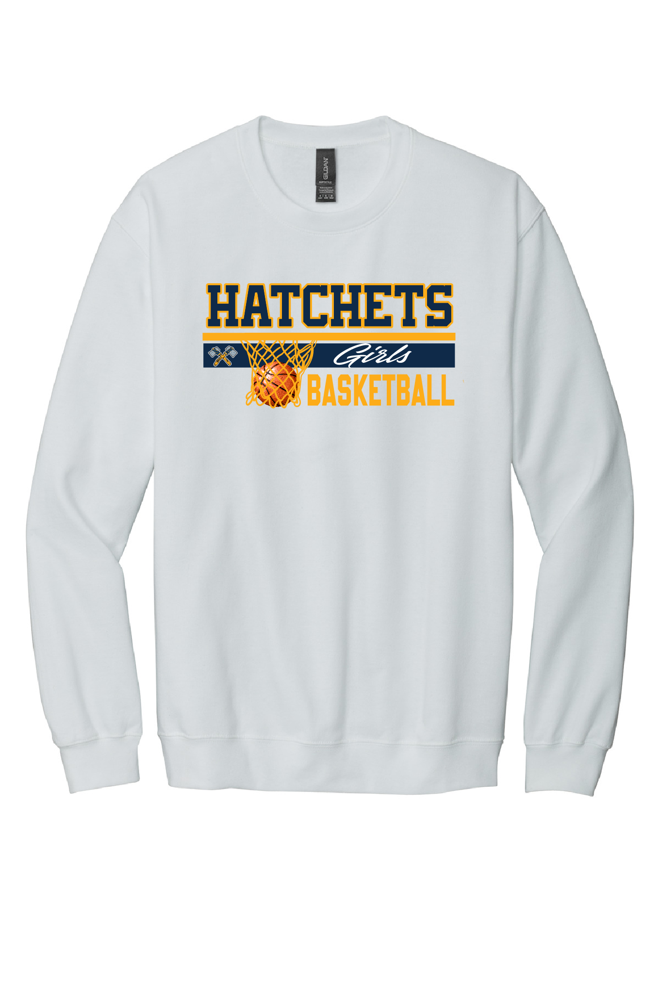 Girls Basketball Youth Crewneck