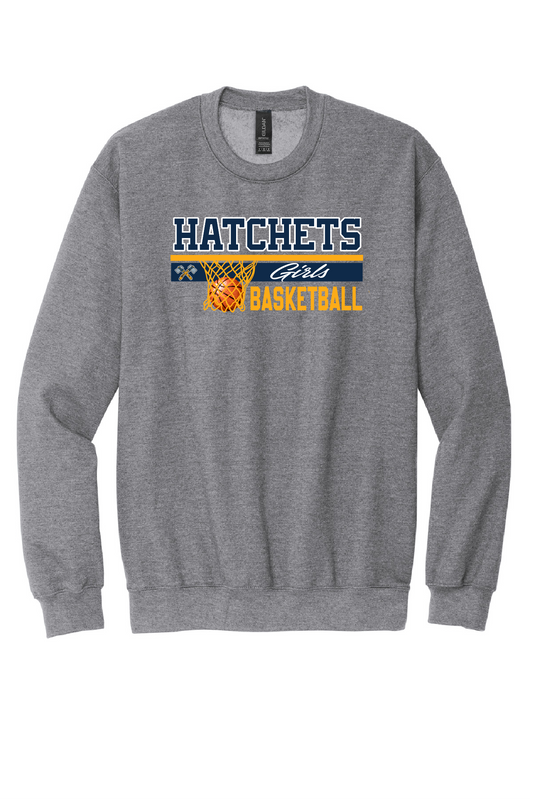 Girls Basketball Youth Crewneck