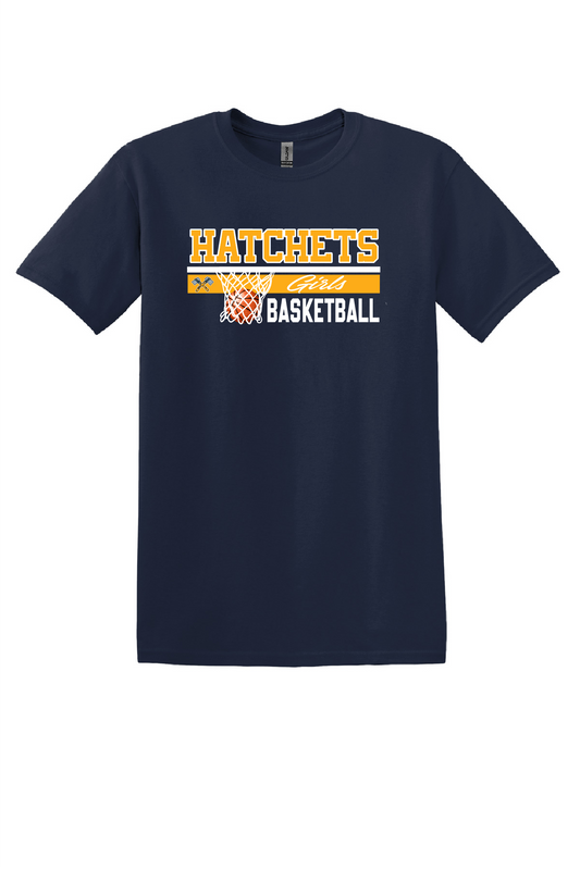 Unisex Girls Basketball Short Sleeve Tee