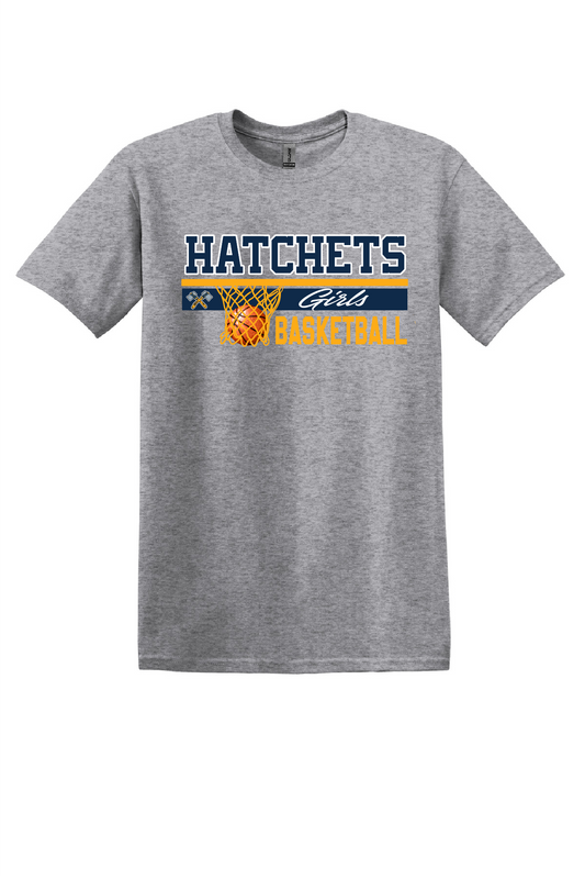 Unisex Girls Basketball Short Sleeve Tee