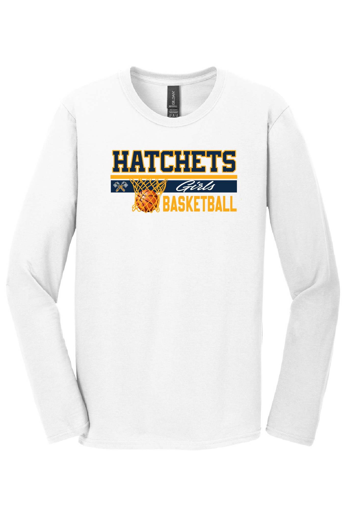 Unisex Girls Basketball Long Sleeve Tee