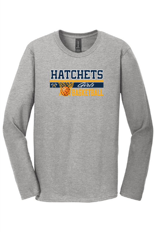 Unisex Girls Basketball Long Sleeve Tee